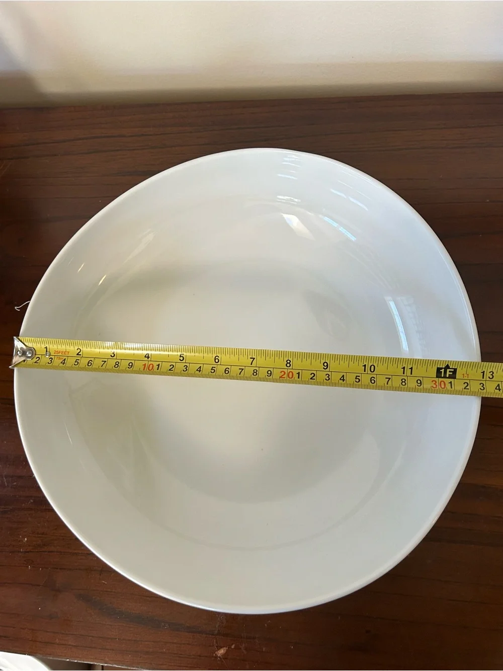 Large 13” West Elm  Organic Serving Bowl White